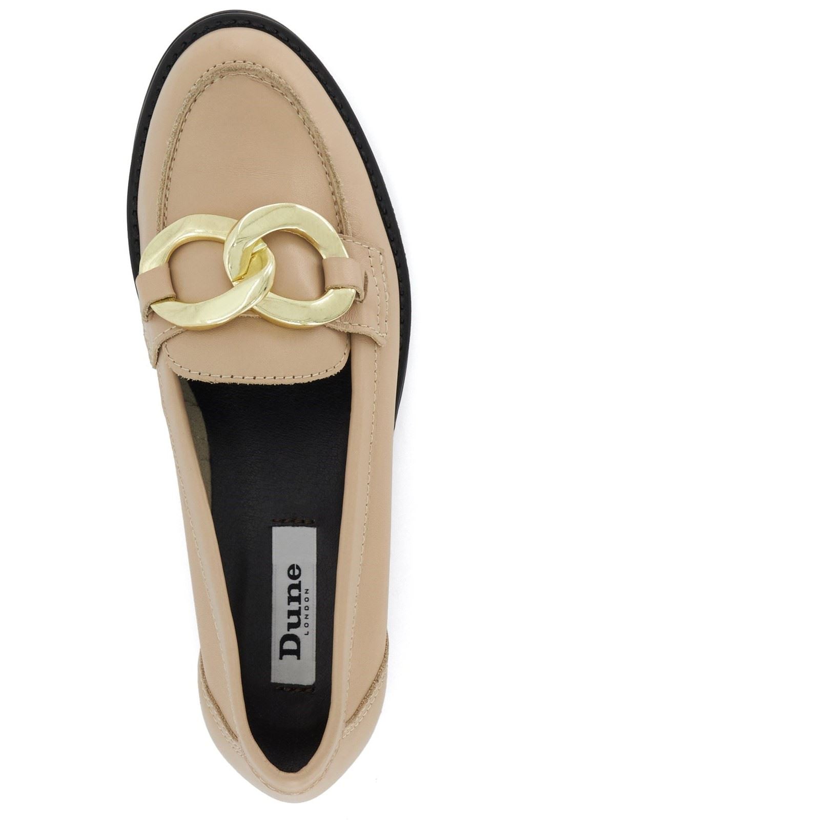 Dune Goddess Mocassins Camel Pour Femme En Cuir