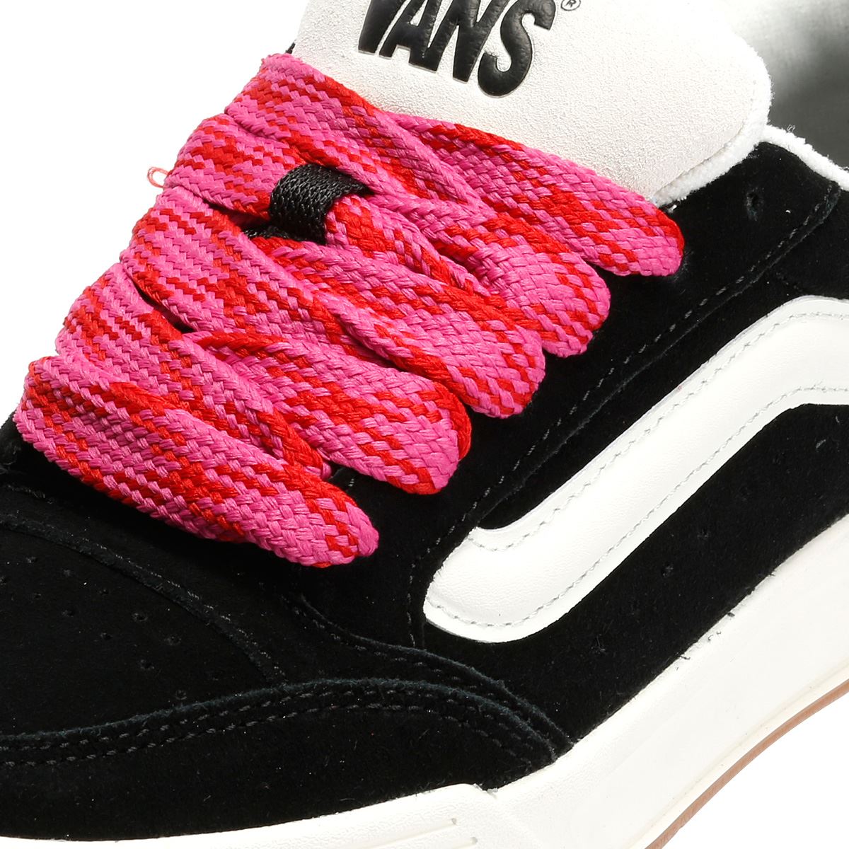 Vans Hylane Oversized Lace Baskets Noires Pour Femmes