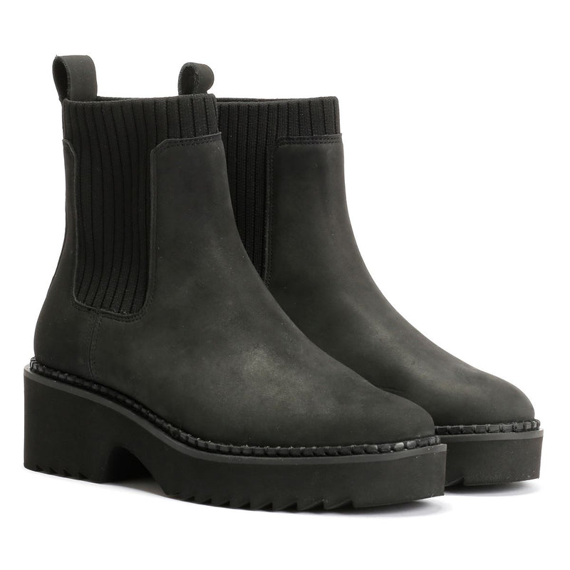 TOMS Millie Bottes Noires En Nubuck Pour Femmes