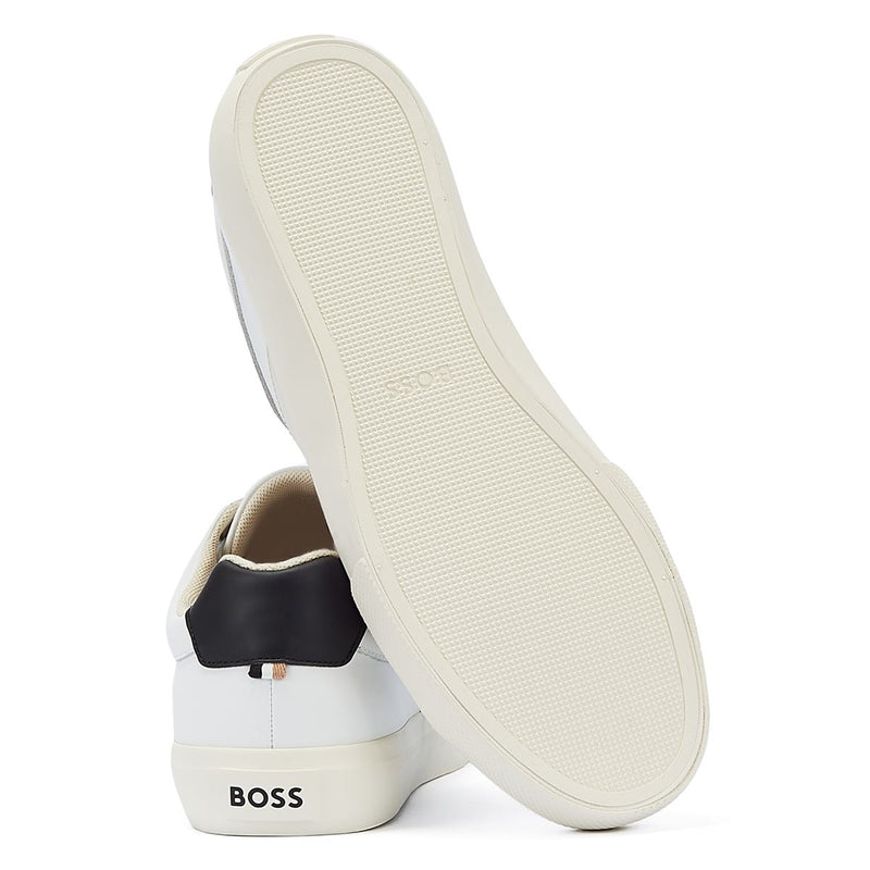 Boss Chaussures De Tennis Blanches Pour Hommes Aiden Open.