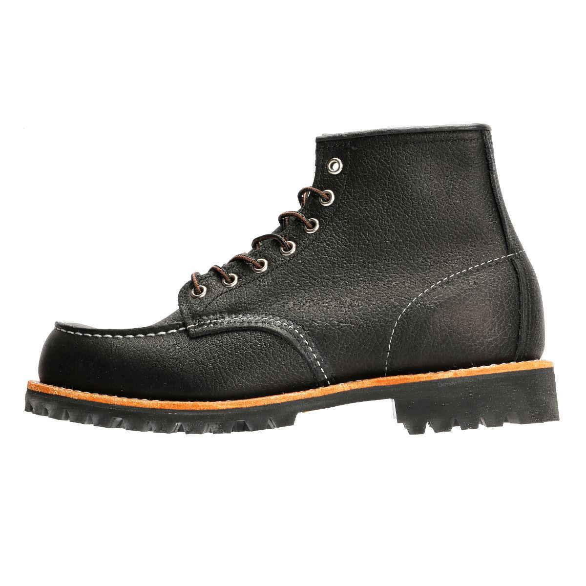 Red Wing 2949 Roughneck 6" Moc Toe Bottes Noires En Cuir Pour Hommes