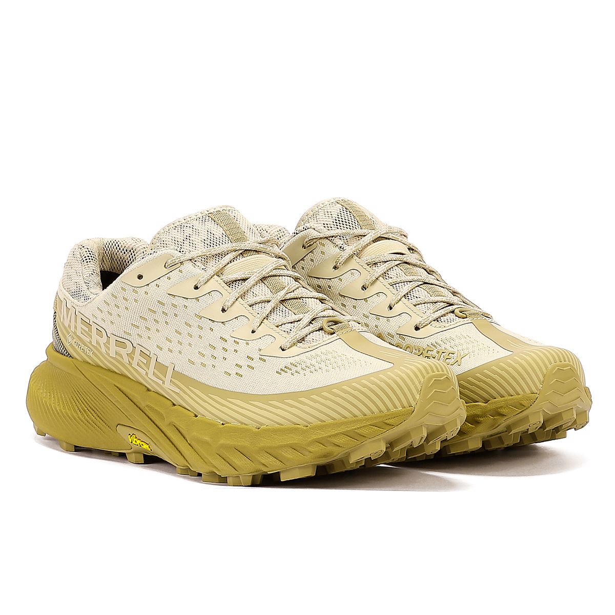Merrell Agility Peak 5 Gore-Tex Sneakers Pour Hommes En Oyster/Coyote