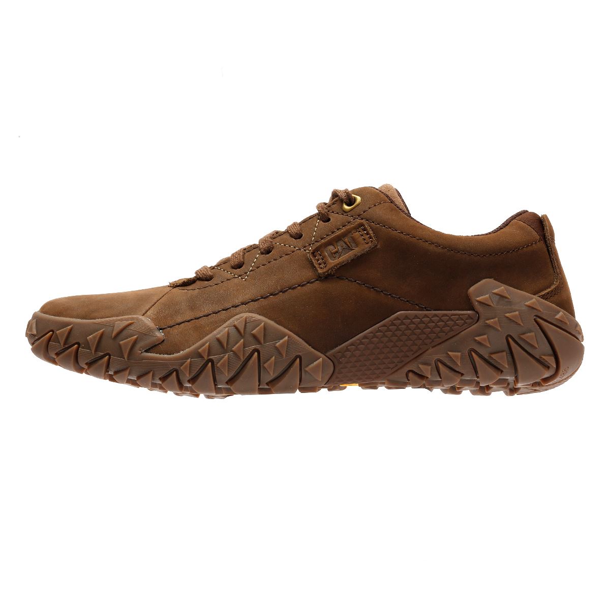 Caterpillar Gridlock Lo Tumbled Chaussures À Lacets En Nubuck Pour Hommes Marron