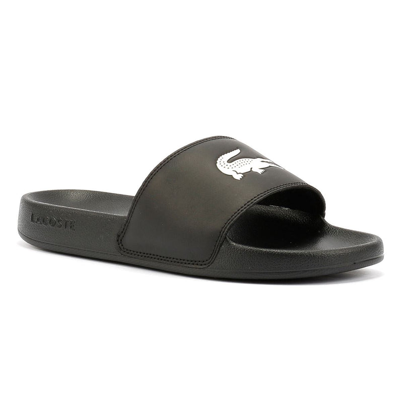 Lacoste Serve Slide 0.0 Sandales Noires Pour Femmes