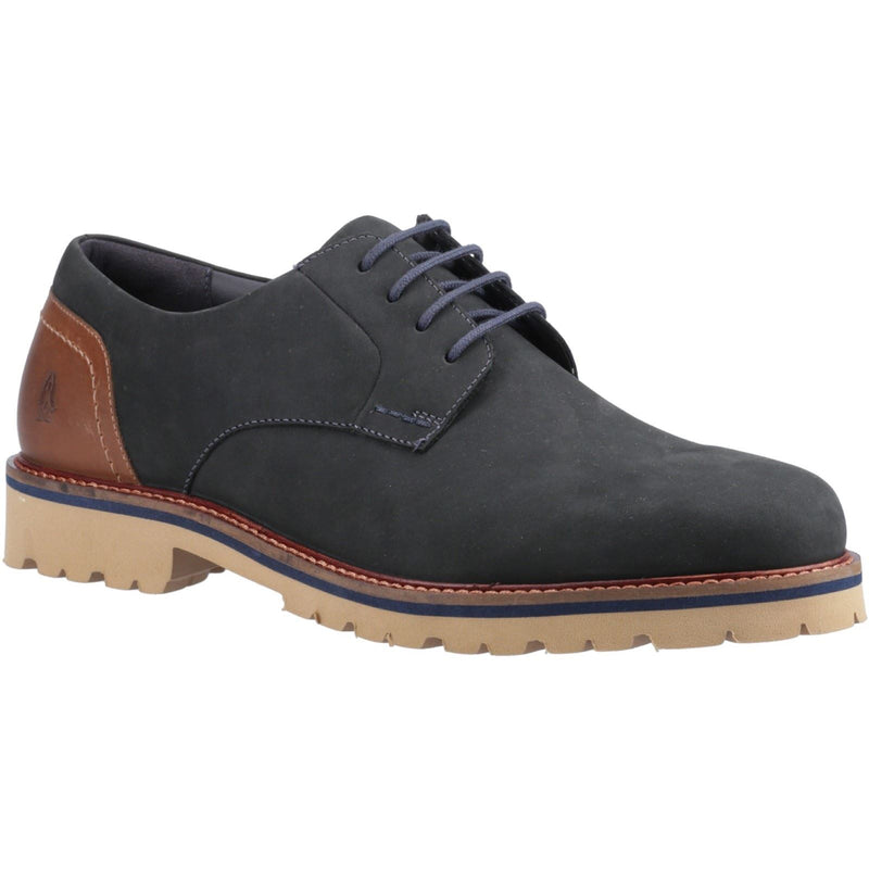 Hush Puppies Marcus Chaussures À Lacets Pour Homme En Nubuck Bleu Marine