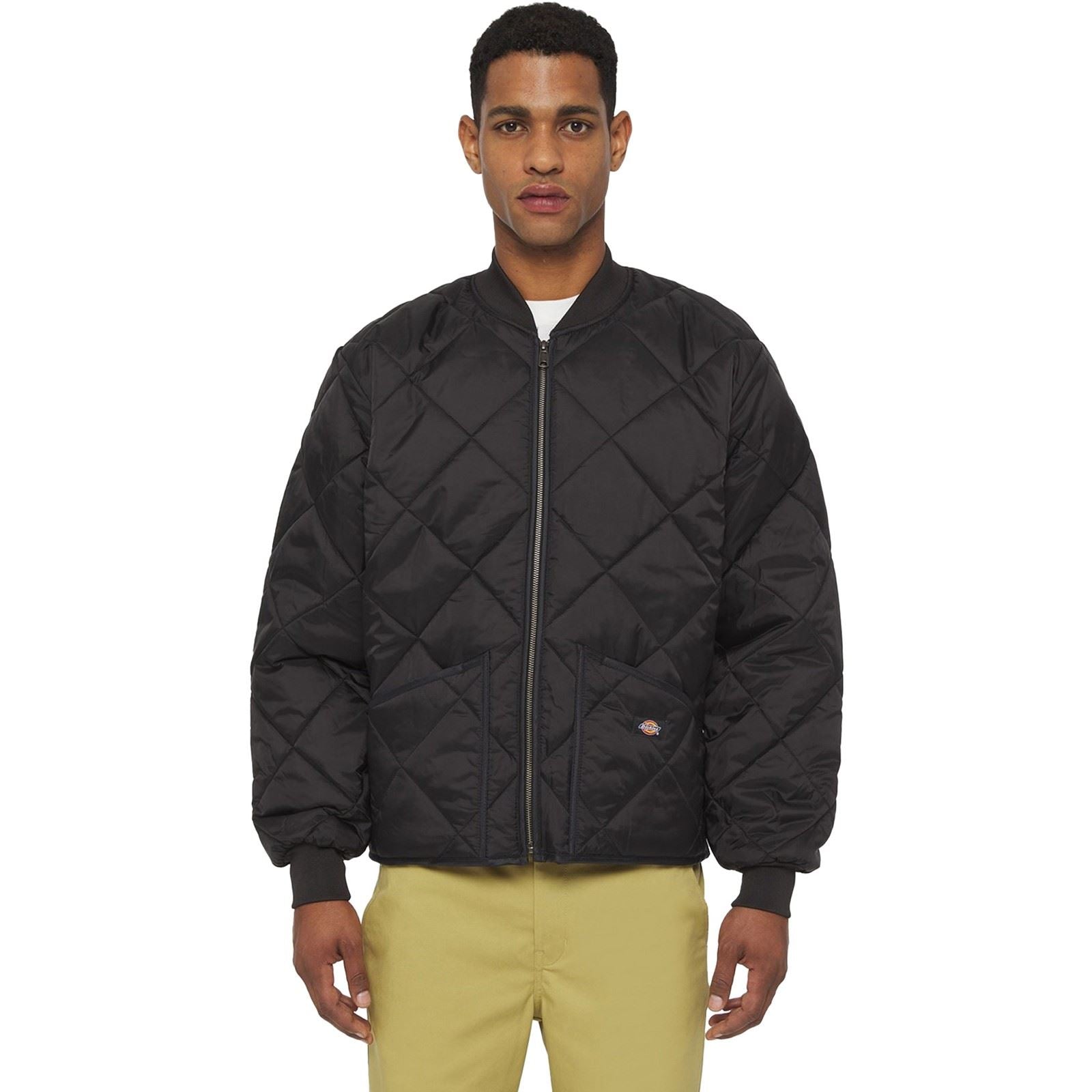 Dickies Diamond Veste Matelassée Noire Pour Homme