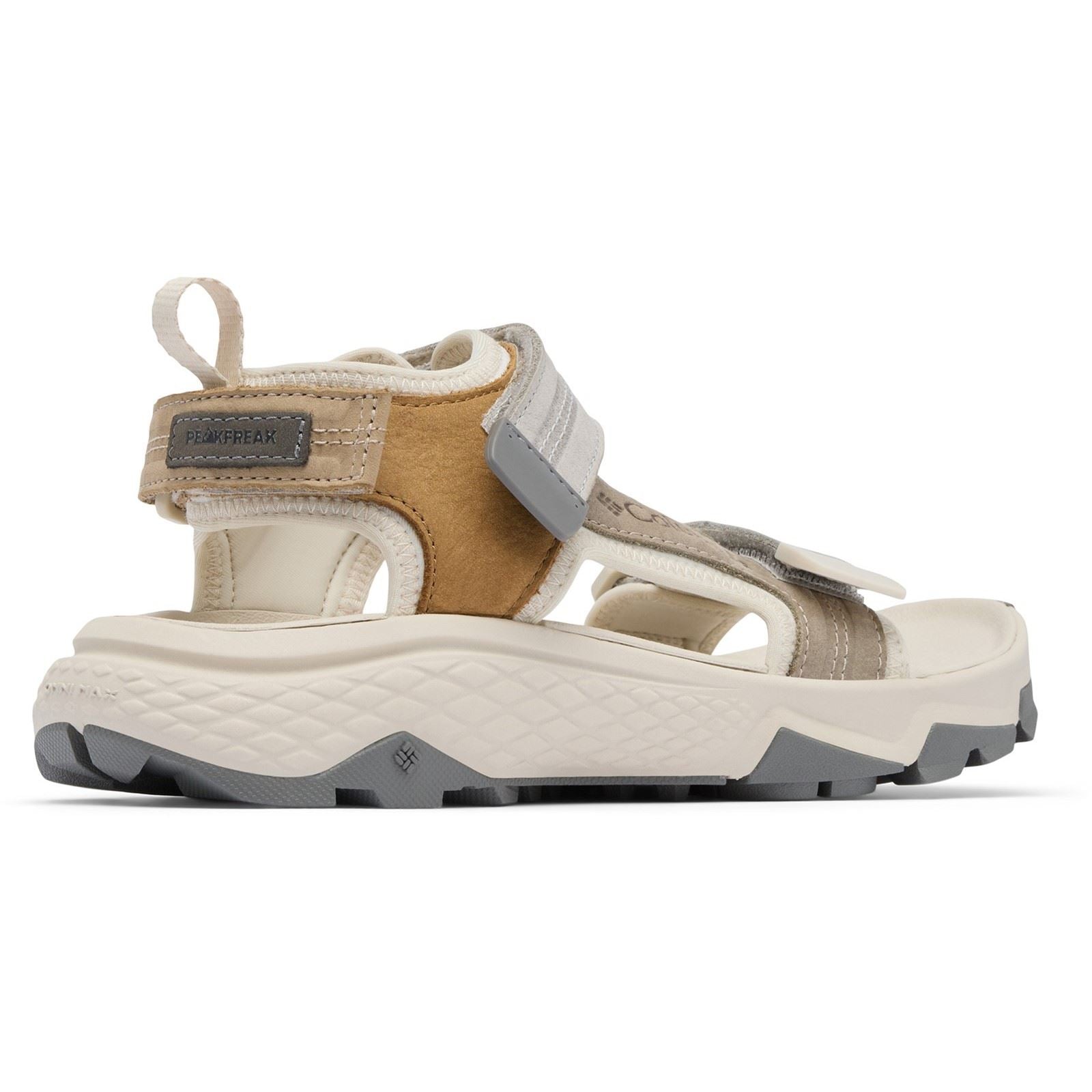 Columbia Peakfreak Rush Sandales En Cuir Pour Femmes En Pierre Sombre/Argile