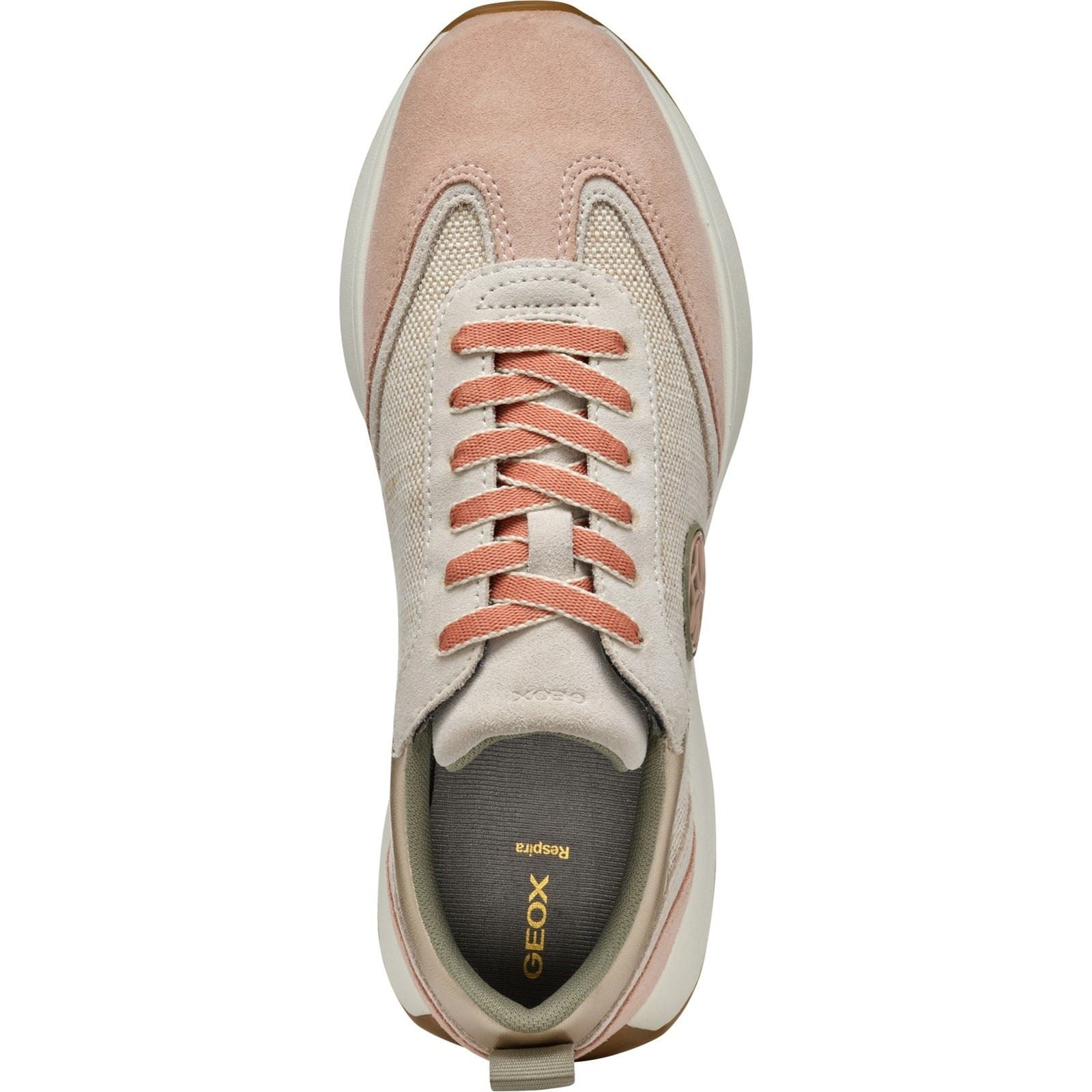 Geox D AMABEL Sneakers En Polyuréthane Synthétique Pour Femme Couleur Sable Clair/taupe Clair