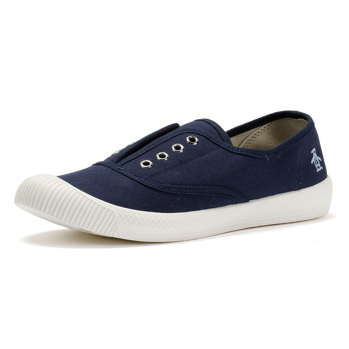Penguin Anita Chaussures Bleues En Toile Pour Femmes