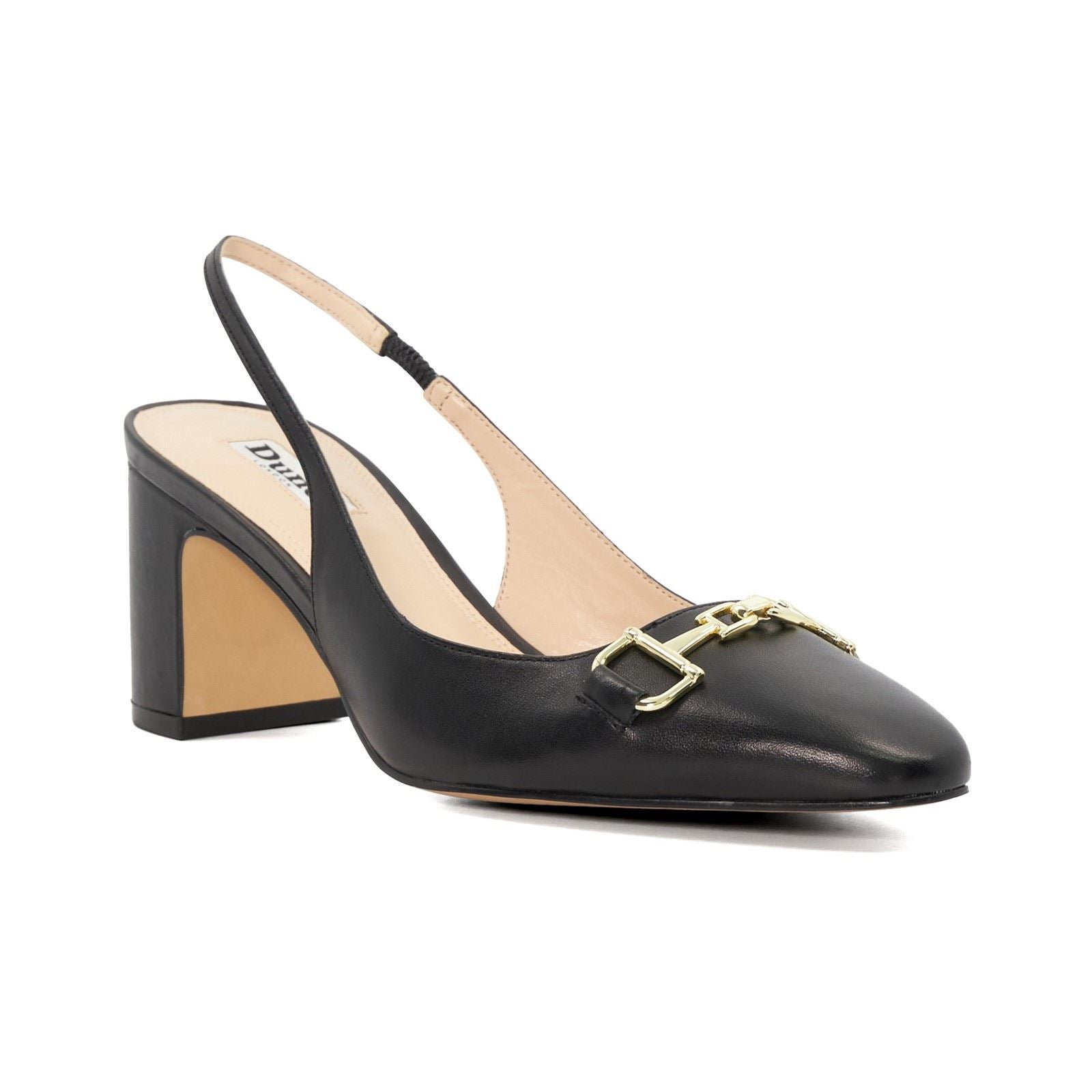 Dune Detailed Talons Noirs En Cuir Pour Femmes