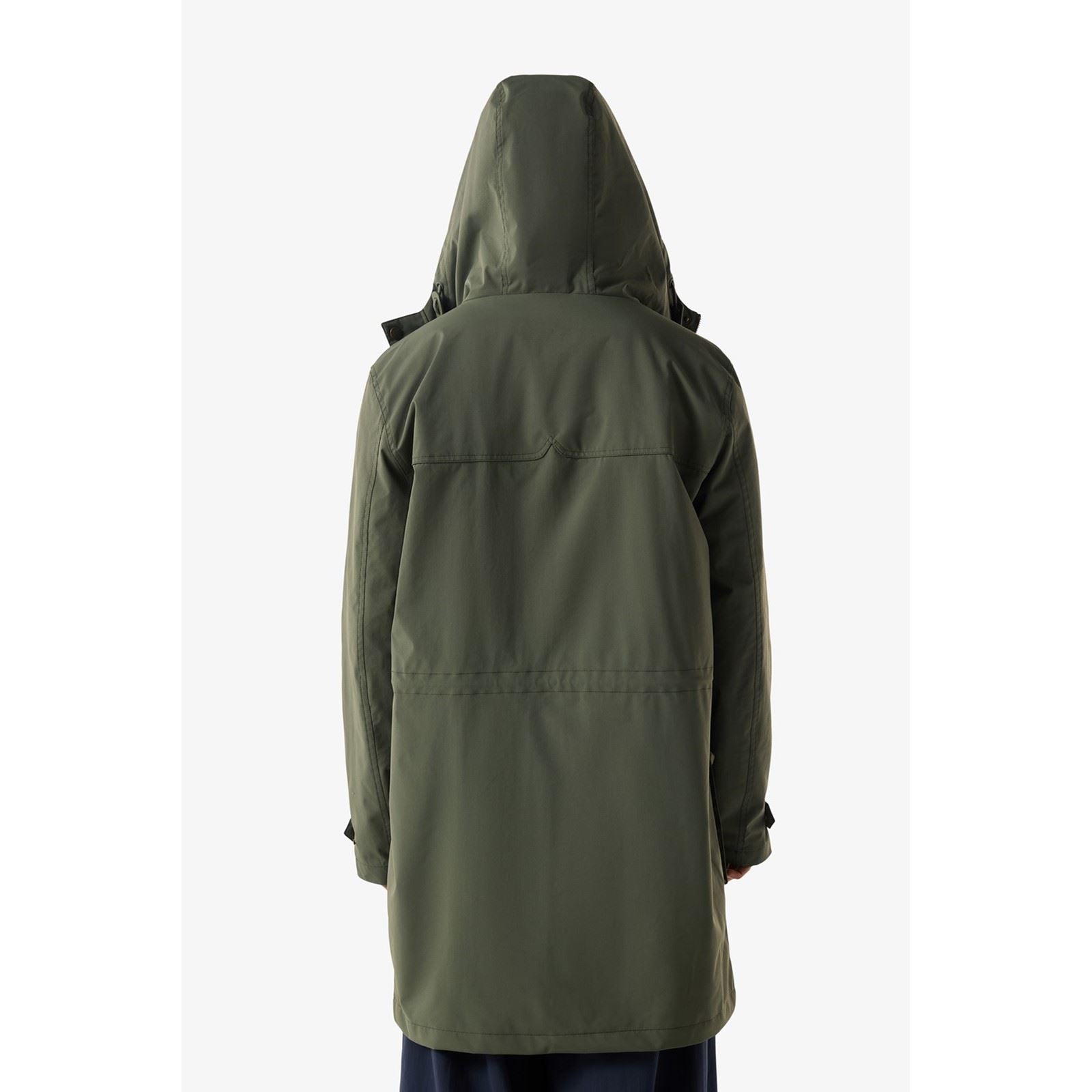 Hunter Lightweight Waterproof Parka De Pluie Verte Pour Homme