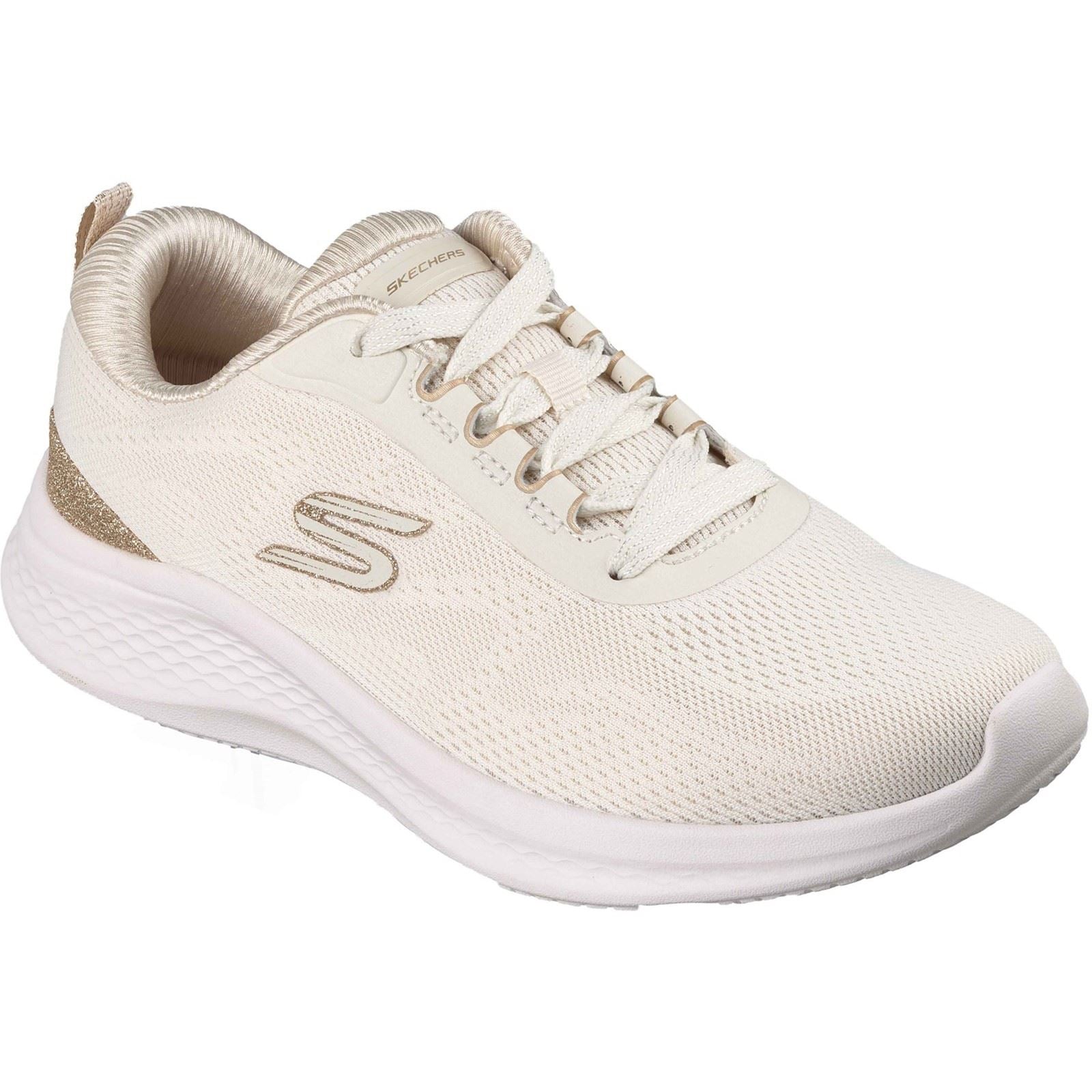 Skechers Skech-Lite Pro 2.0 Baskets En Polyester Pour Femmes En Naturel/Or
