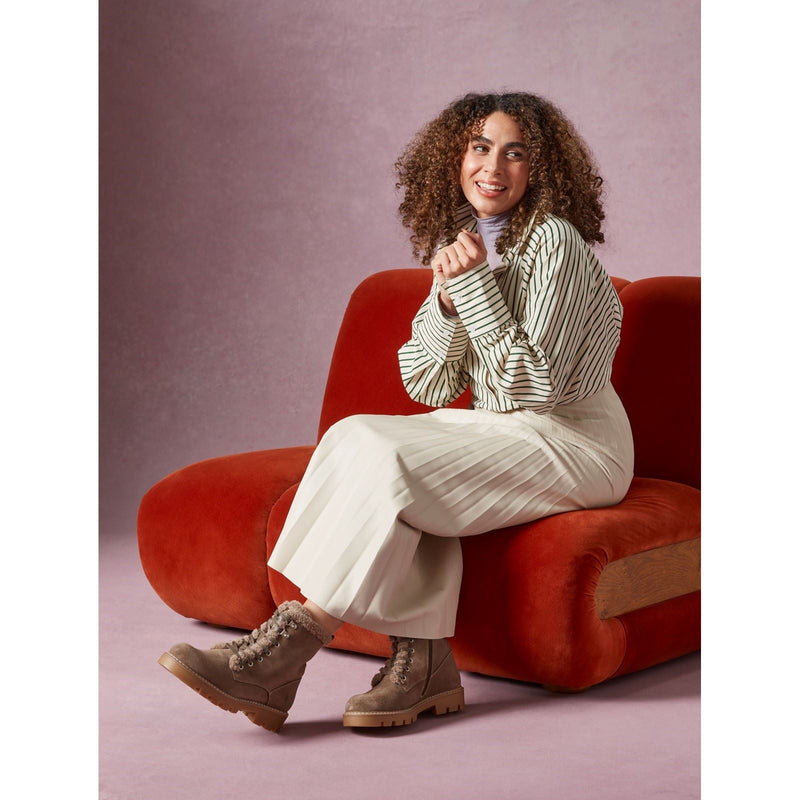 Hush Puppies Aurelia Bottines De Cheville D'hiver Pour Femmes En Taupe Suédois