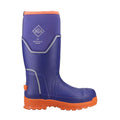 Muck Boots Grit S5 Bottes En Caoutchouc Pour Hommes Bleues/oranges