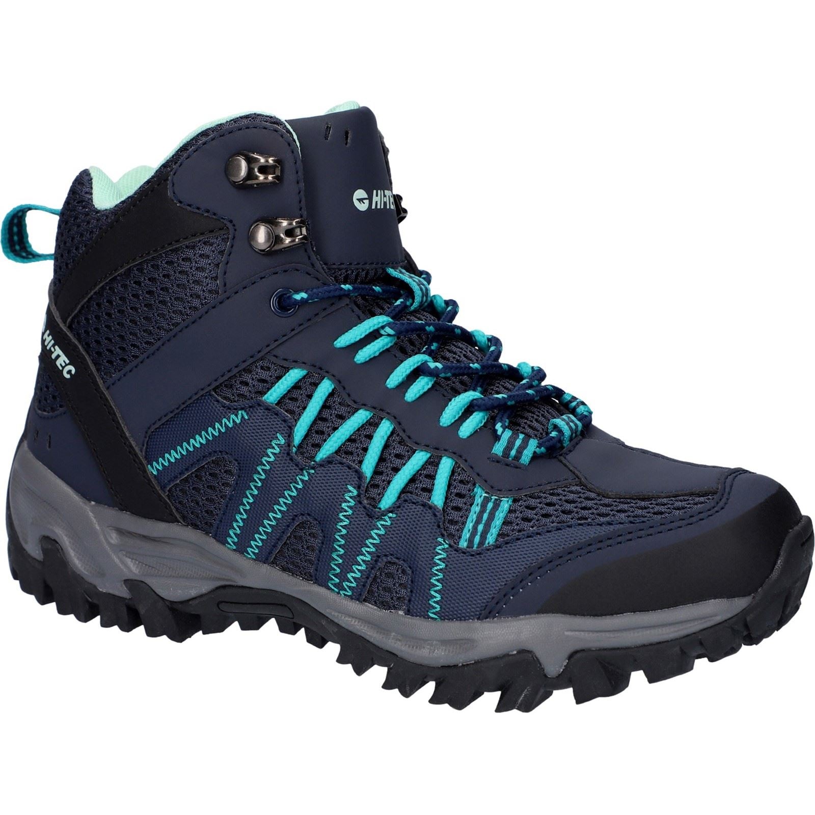 Hi-Tec Jaguar Mid Bottes De Randonnée Pour Femme En Polyester Sky Captain/navigate