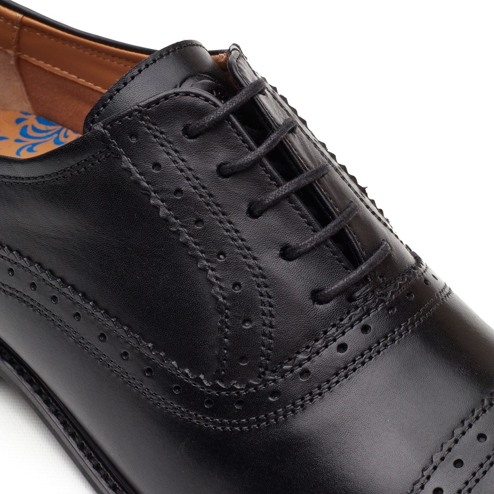 Base London Ascot Oxford Chaussures Oxford En Cuir Pour Hommes Noires