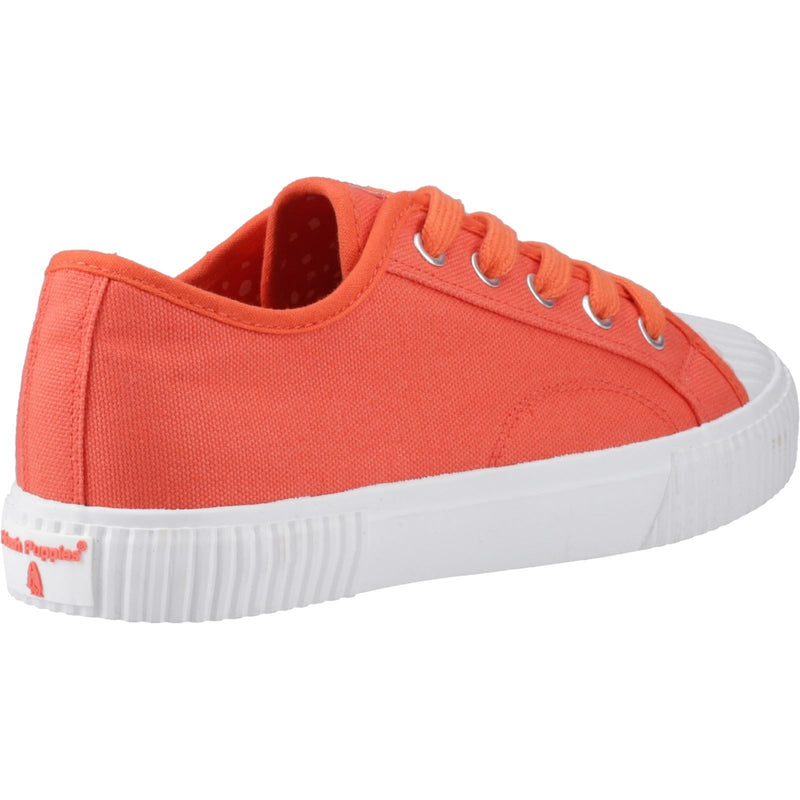 Hush Puppies Freya Canvas Chaussures De Sport Orange Pour Femmes