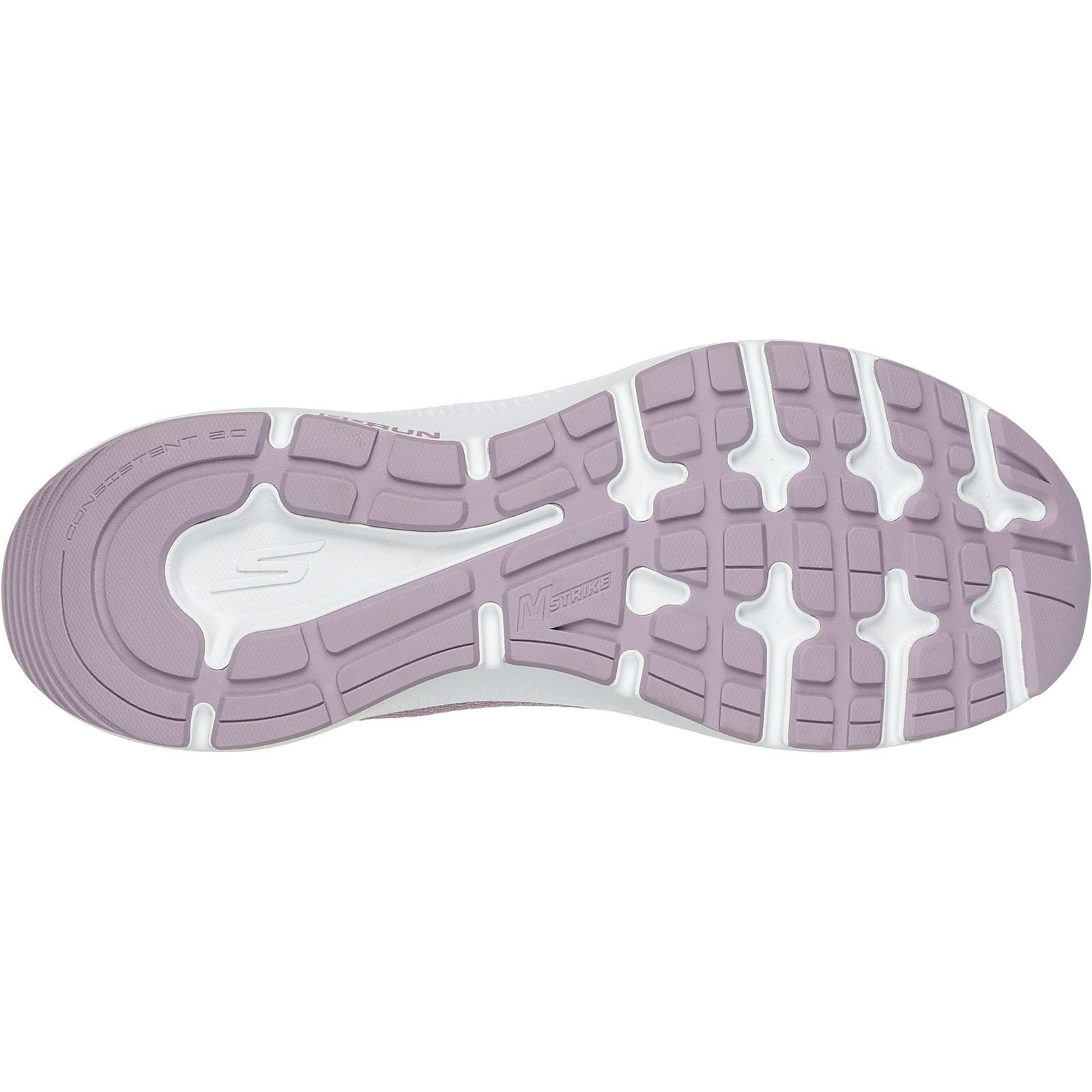 Skechers Go Run Consistent 2.0 Engaged Sneakers En Toile Mauve Pour Femme