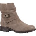 Hush Puppies Piper Bottes En Cuir Taupe Pour Femmes