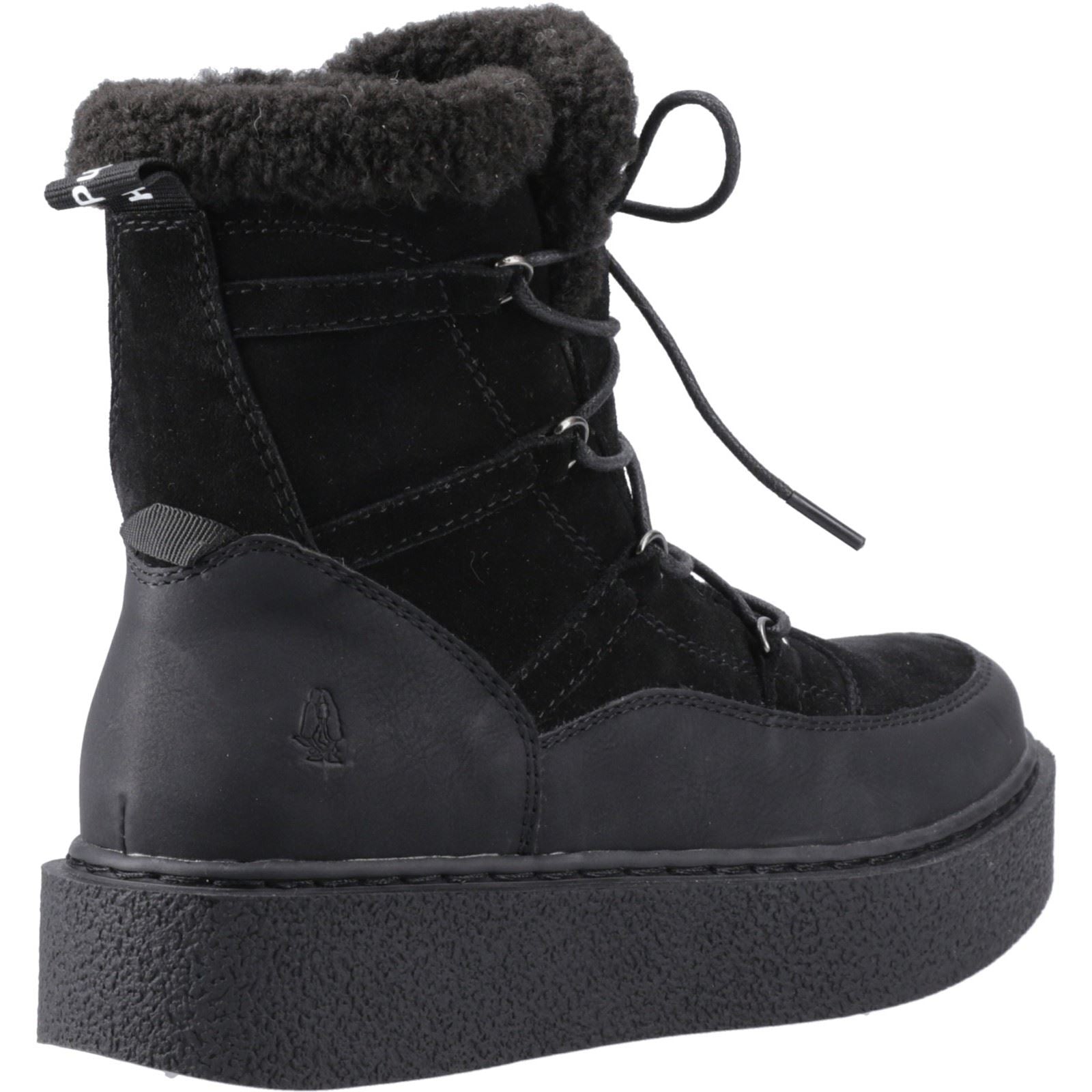 Hush Puppies Bronte Femmes Suède Bottes Mi-mollet Hiver Noires