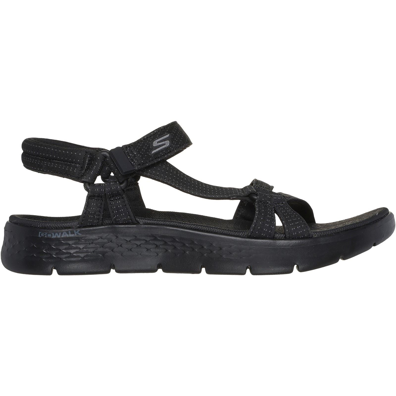 Skechers GO WALK Flex Sublime Sandales Noires Pour Femmes En Polyester