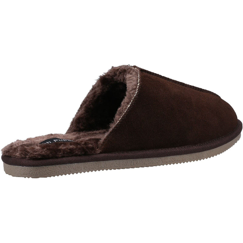 Hush Puppies Coady Pantoufles Pour Hommes En Daim Marron