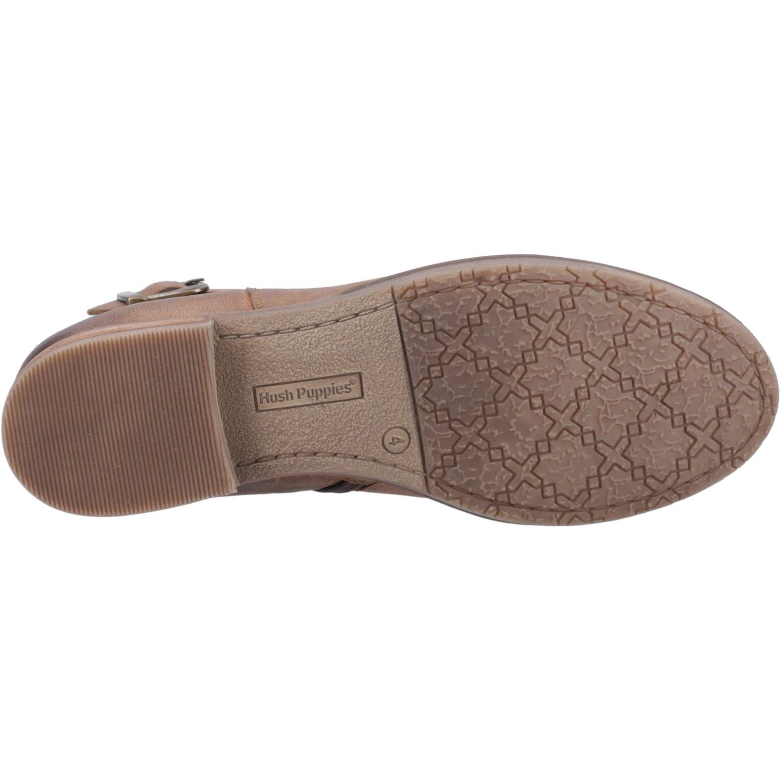 Hush Puppies Elise Bottes En Cuir Marron Pour Femmes