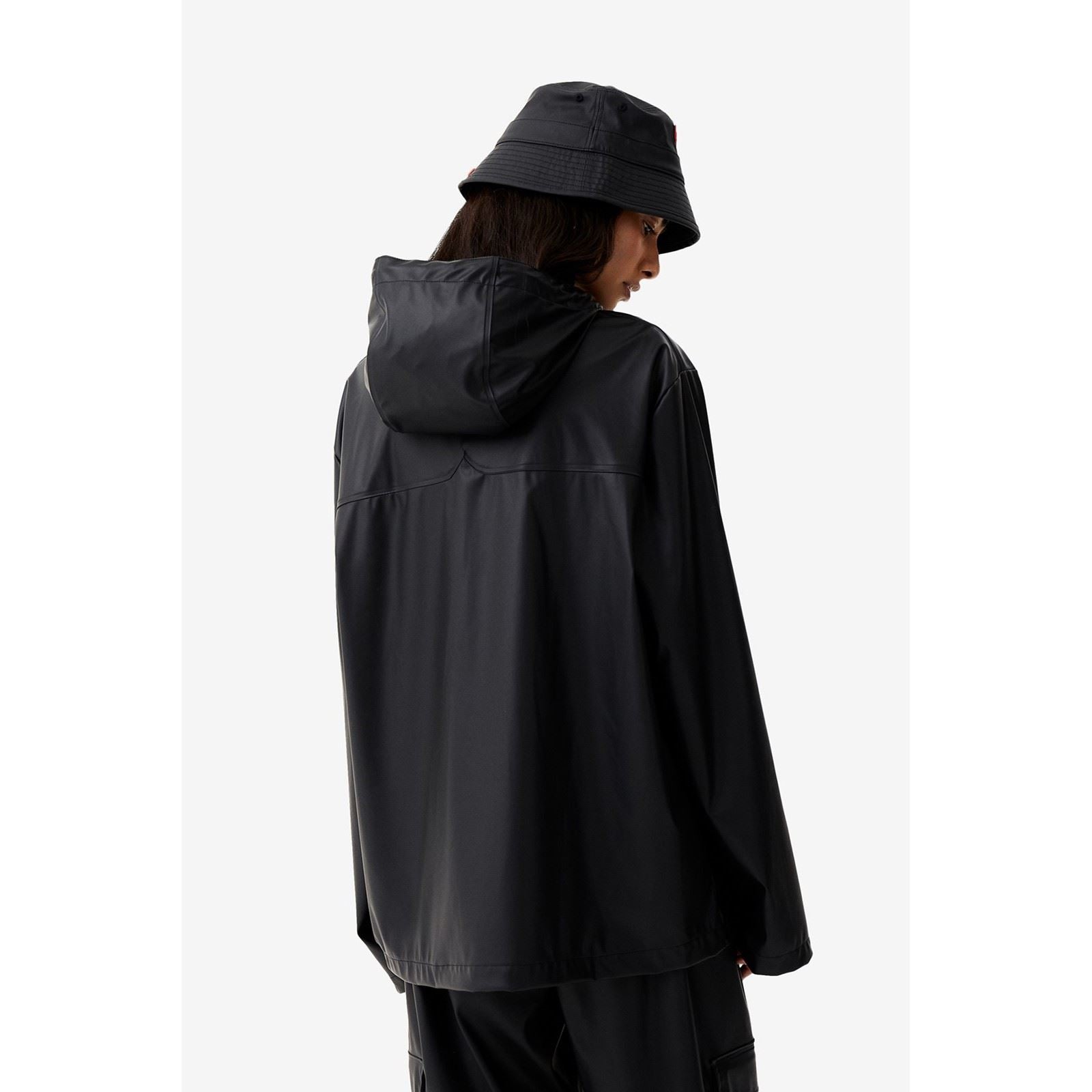 Hunter Izzy Hooded Veste Noire Unisexe Pour Adultes