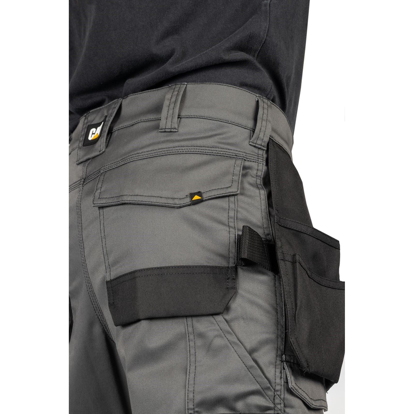 Caterpillar Essential Knee Pocket Stretch Holster Pantalons D'extérieur Pour Hommes En Polyester Gris