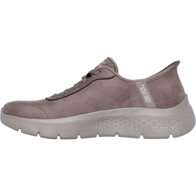 Skechers Go Walk Flex Mali Baskets Pour Femmes Marron En Toile