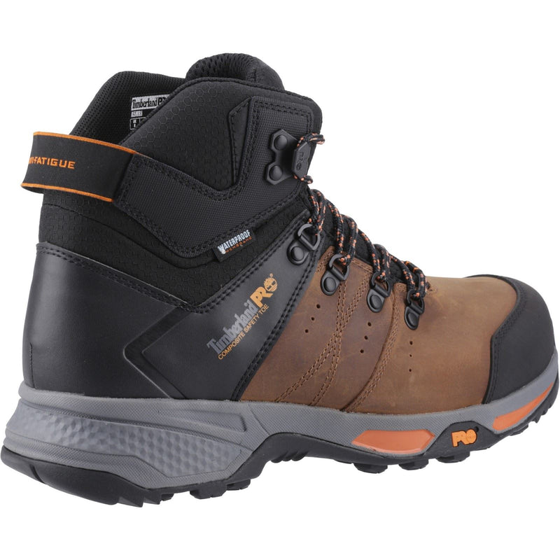 Timberland Pro Bottes De Sécurité En Cuir Marron Switchback