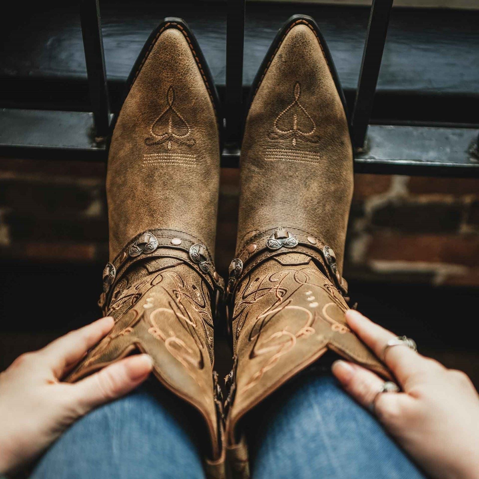 Durango Bottes Crush Heartbreaker En Cuir Pour Hommes De L'aube Au Crépuscule