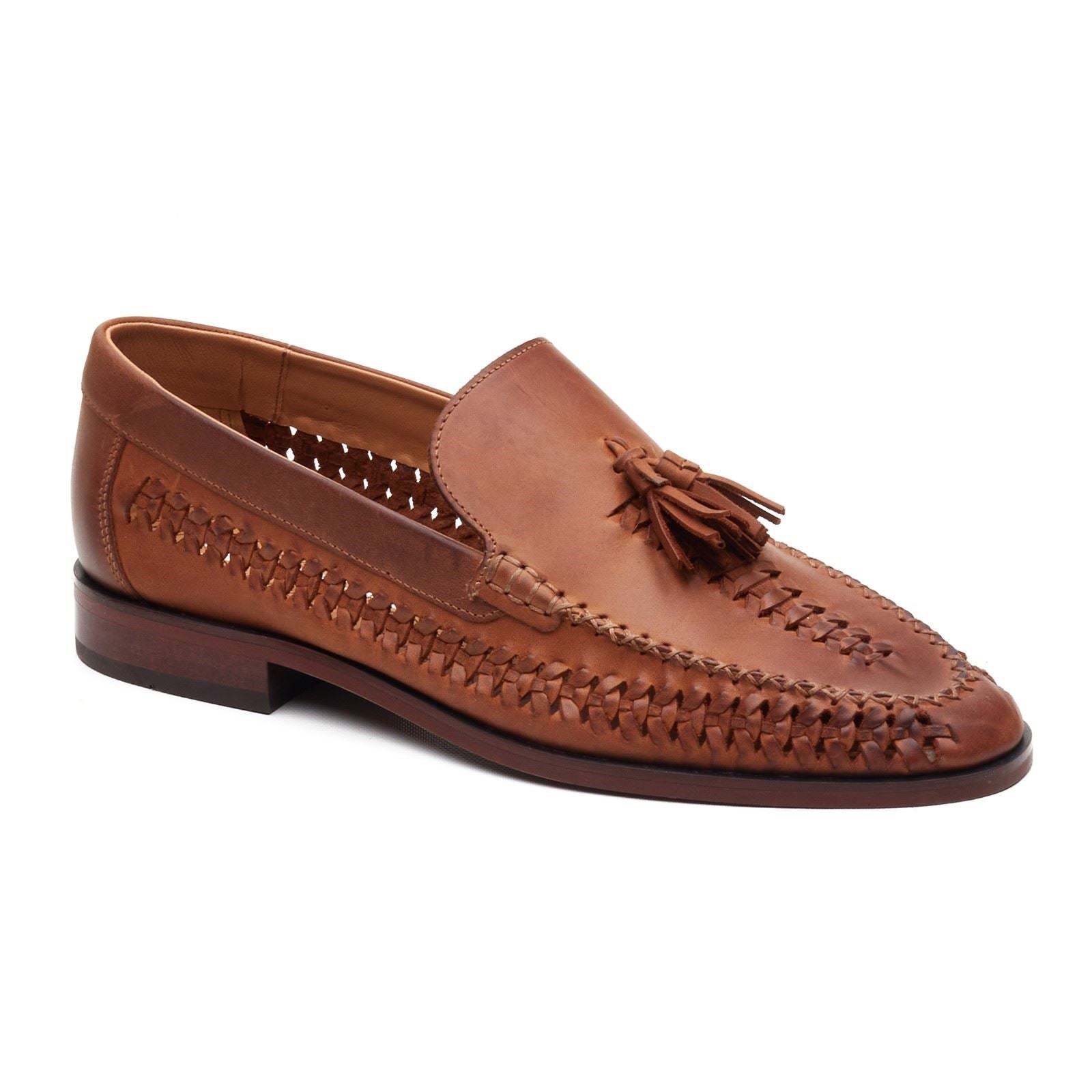 Base London Bracken Loafer Mocassins En Cuir Pour Hommes En Tan