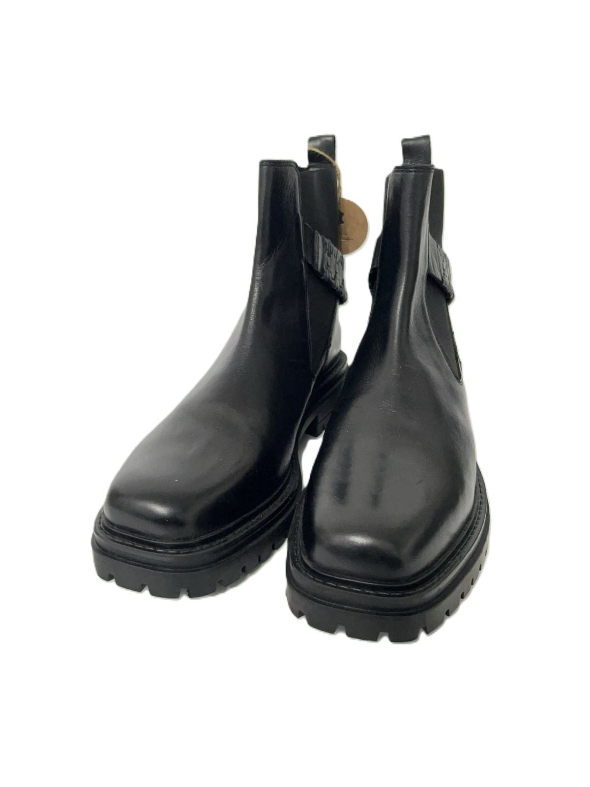 Osprey London The Guildford Chelsea Bottes Noires En Cuir Pour Femmes