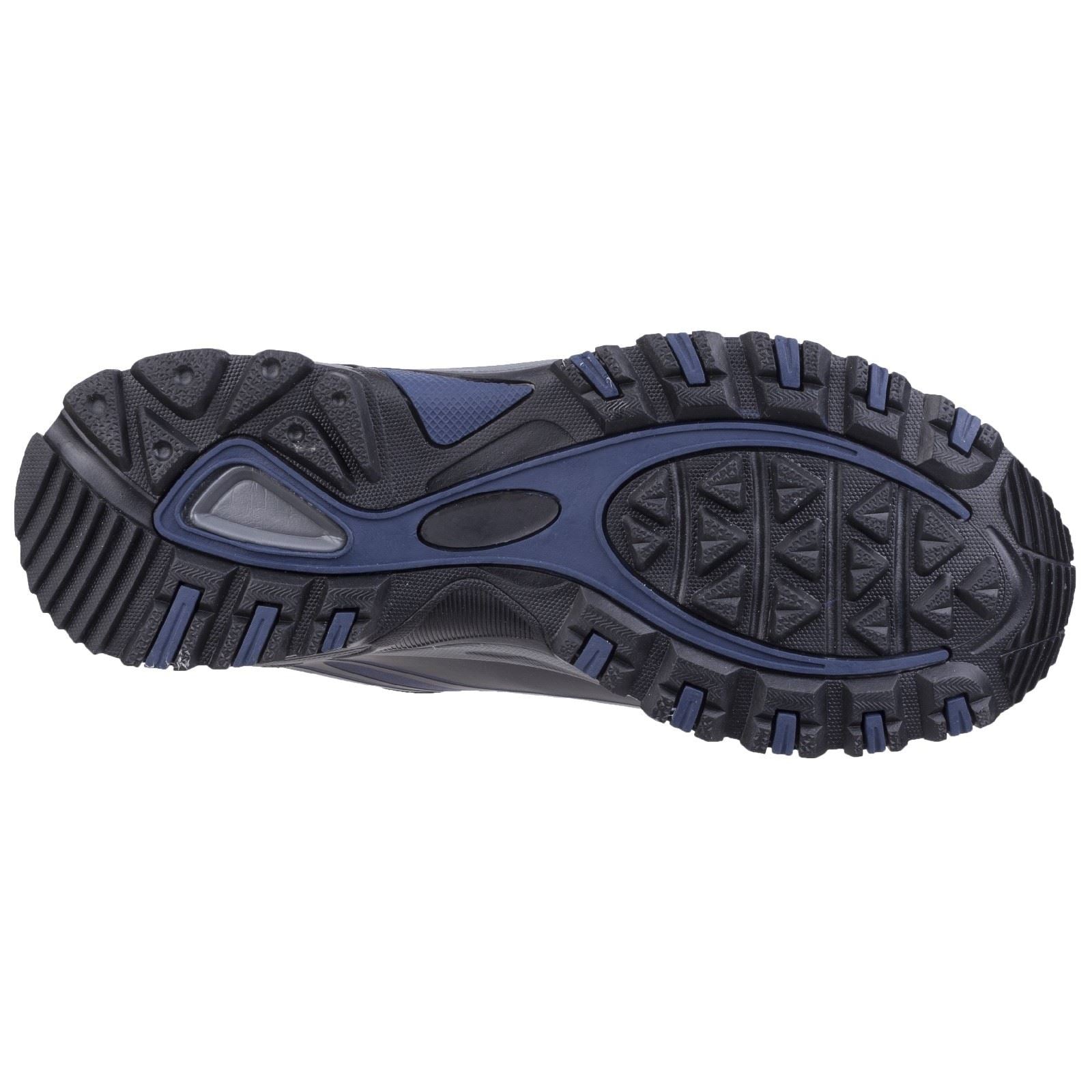 Cotswold Abbeydale Low Bottes De Randonnée Pour Hommes En Synthétique Bleu/Noir/Gris