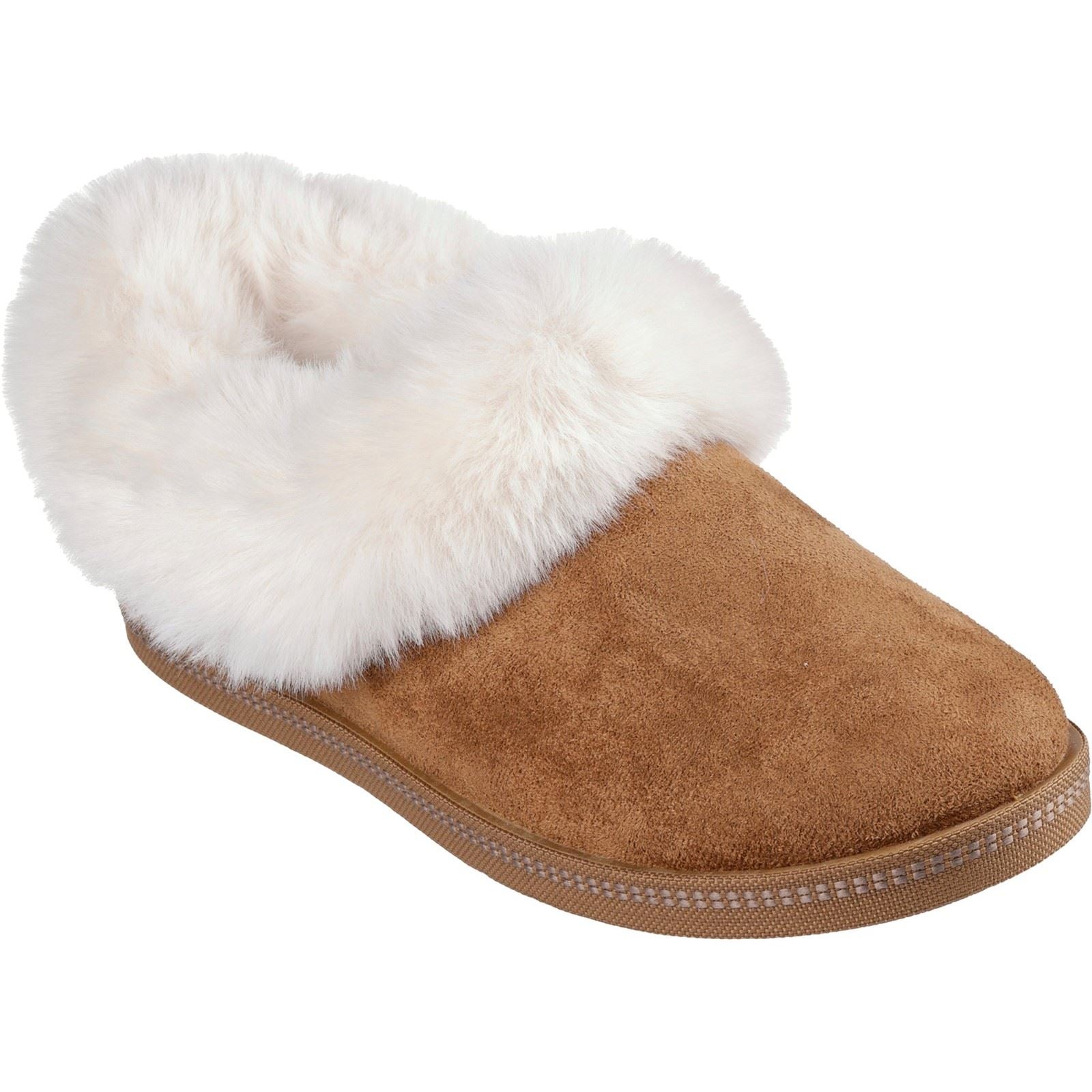 Skechers Cozy Campfire Winter Nights Chaussons Pour Femmes En Polyester Couleur Châtaigne