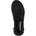 Skechers Glide Step Sneakers Noires Pour Femmes En Textile