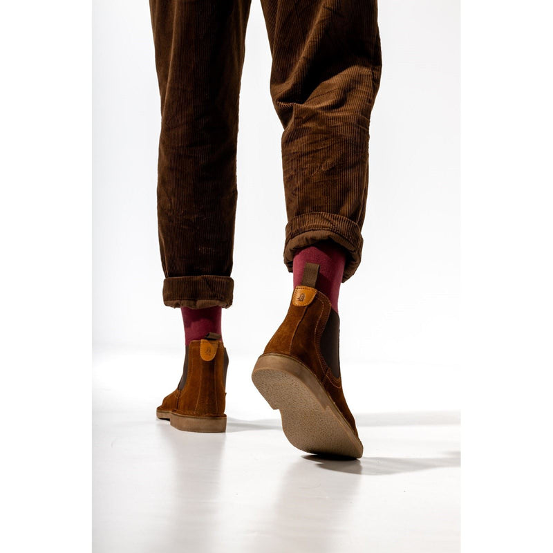 Hush Puppies Shaun Bottes En Daim Pour Hommes Couleur Fauve