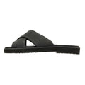 TOMS Mae Crossover Sandales Noires Pour Femmes En Cuir