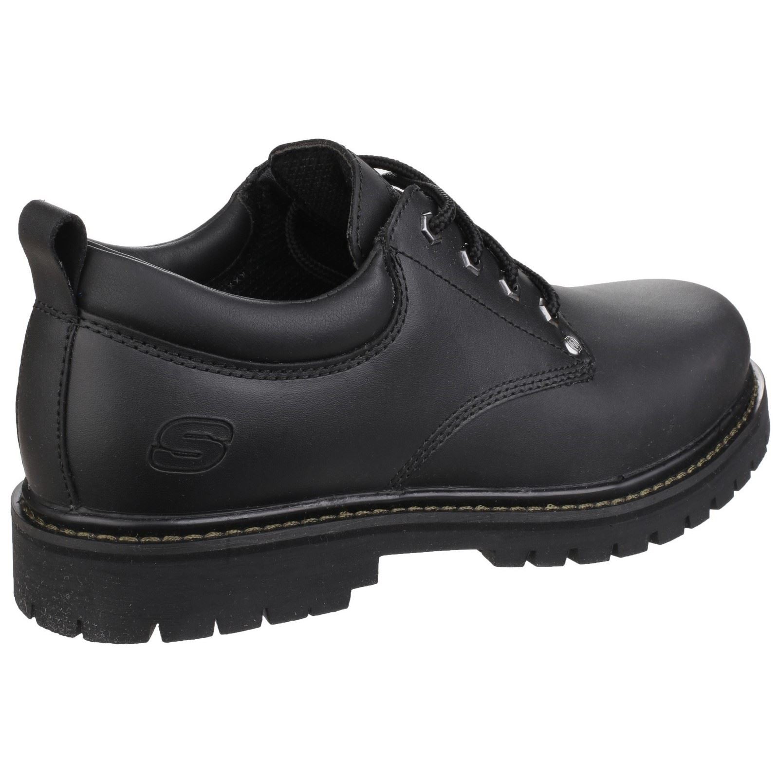 Skechers Tom Cats Chaussures En Cuir Noir À Lacets Pour Hommes