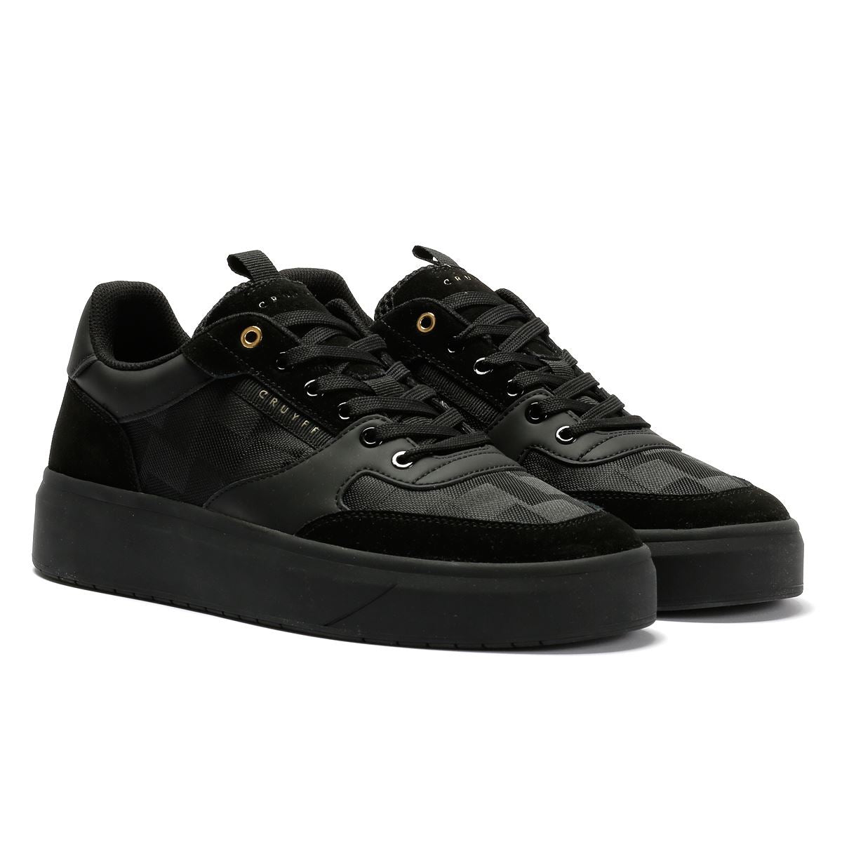 Cruyff Terra Court Baskets Noires Pour Hommes