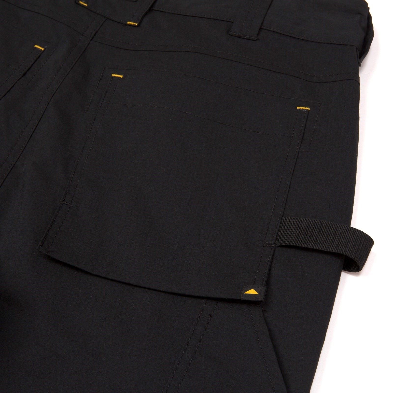 Caterpillar Nexus Knee Pocket Stretch Pantalons Noirs En Coton Pour Hommes - Extérieur