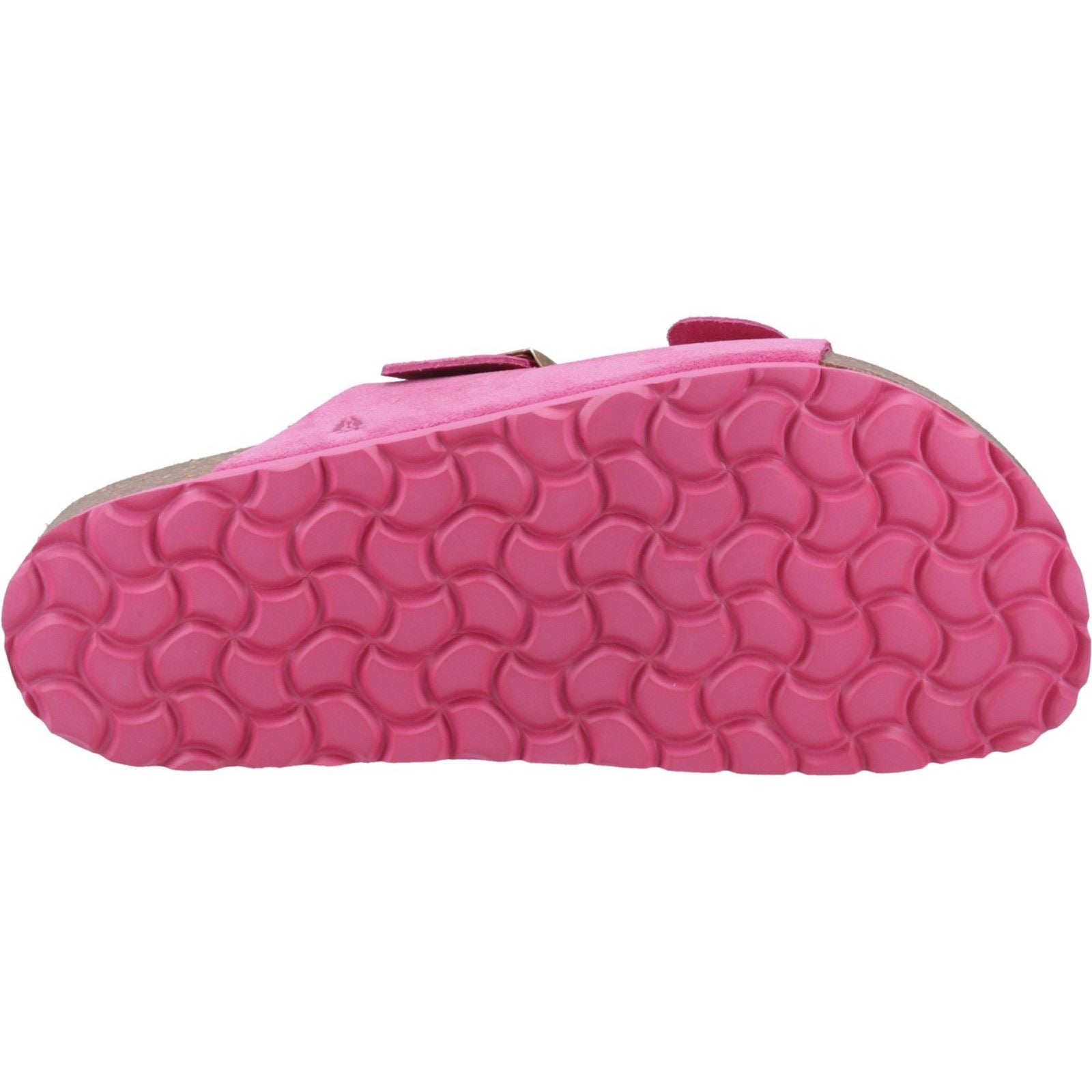 Hush Puppies Blaire Sandales Fuchsia Pour Femmes En Suède