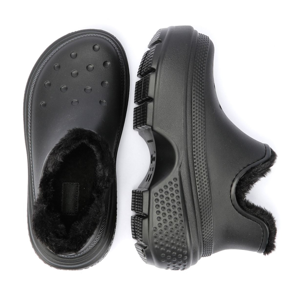 Crocs Stomp Lined Shorty Bottes Noires Pour Femmes