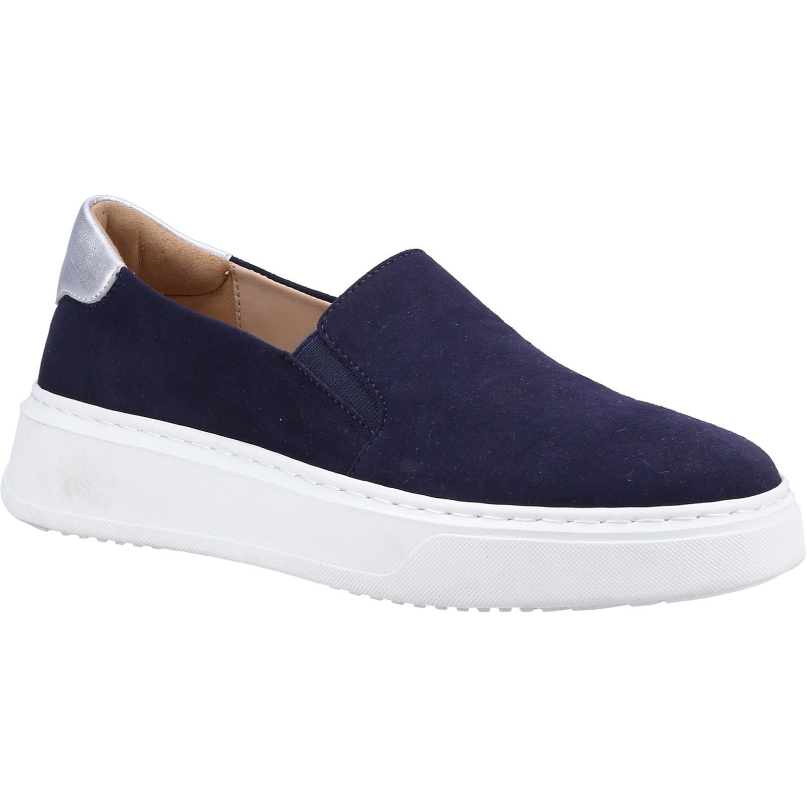 Hush Puppies Corinne Baskets En Cuir Pour Femme, Couleur Marine