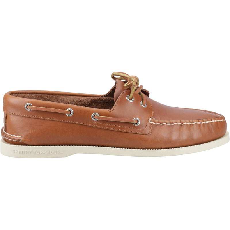 Sperry Authentic 2 Eye Chaussures Bateau En Cuir Pour Hommes Couleur Tan