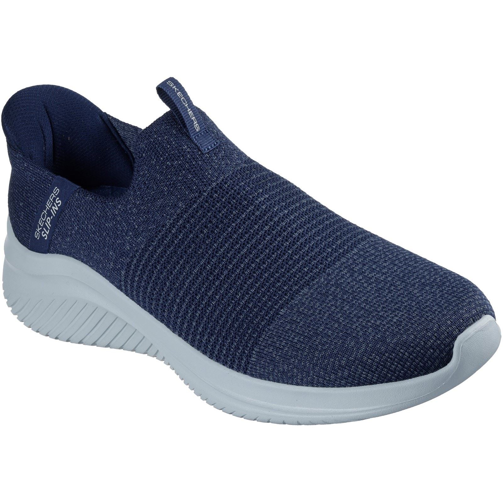 Skechers Ultra Flex 3.0 Nezzo Chaussures De Sport Homme En Polyester Bleu Marine/bleu