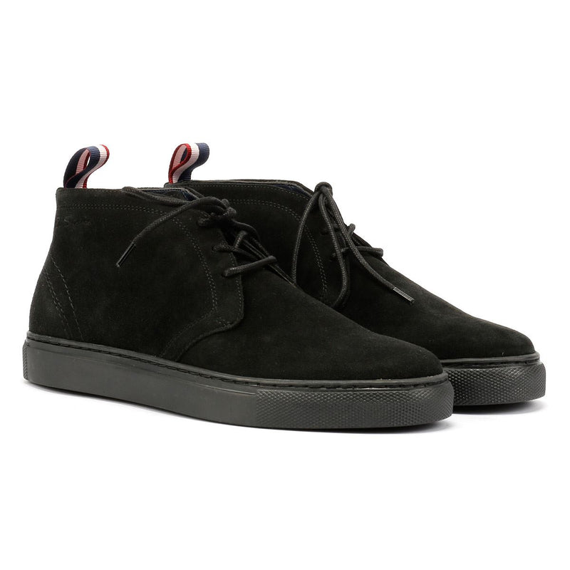 Ben Sherman Parka Bottes Noires En Daim Pour Hommes