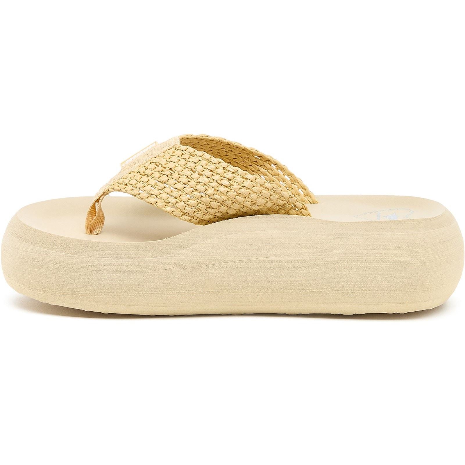 Rocket Dog Sandy Raffia Sandales Naturelles Pour Femmes En Textile