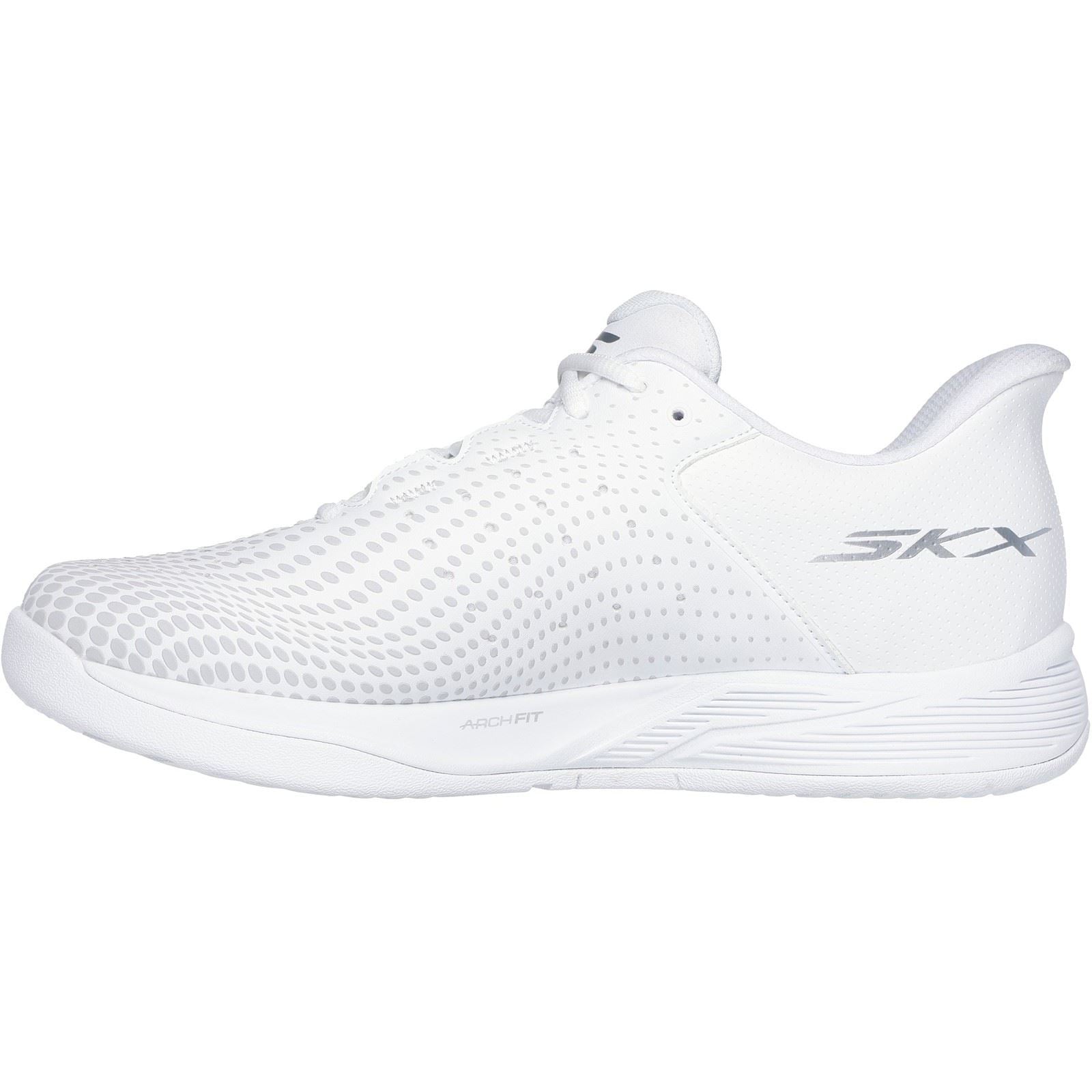 Skechers Performance Slip ins Relaxed Fit Viper Court Reload Baskets Blanches Pour Hommes En Polyuréthane